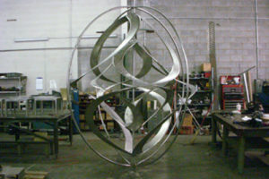 decorative stainless steel wind sculpture